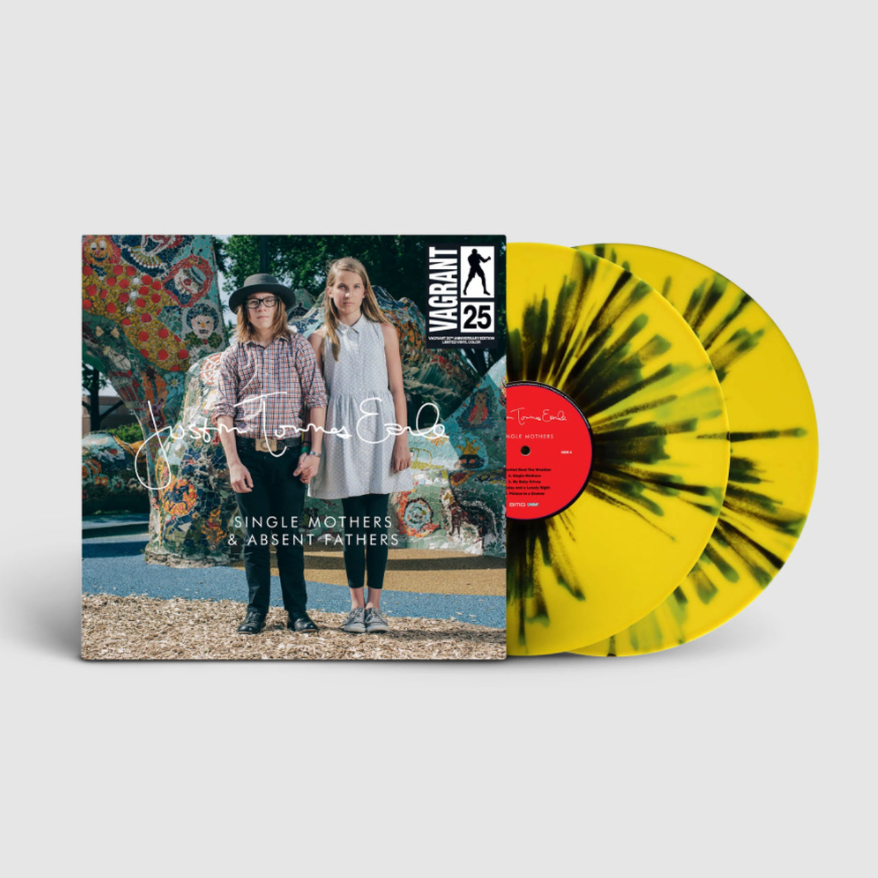 JUSTIN TOWNES EARLE 'SINGLE MOTHERS / ABSENT FATHERS' LIMITED EDITION' LP (Yellow w/Green & Black Splatter Vinyl)