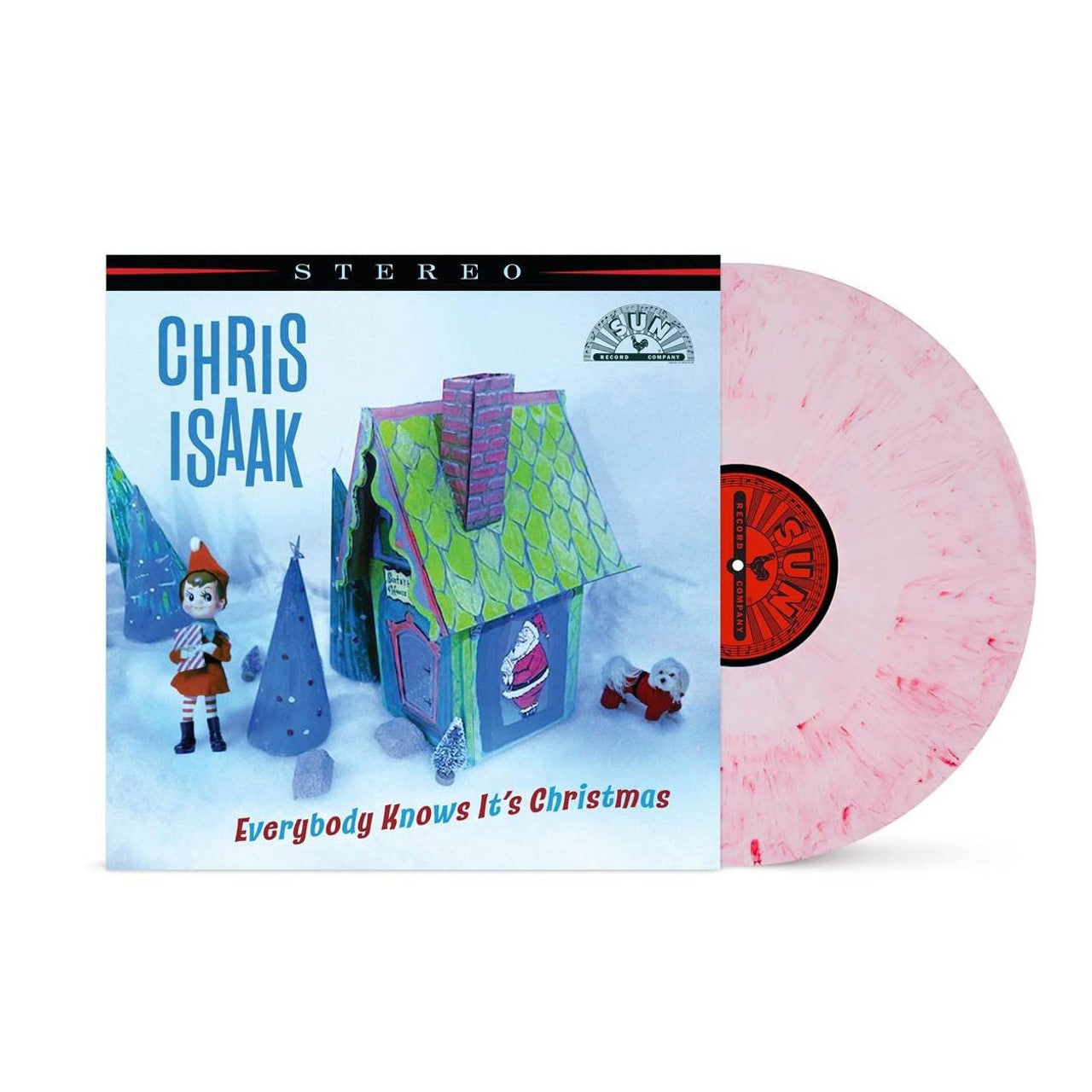 CHRIS ISAAK 'EVERYBODY KNOWS IT'S CHRISTMAS' LP (Candy Floss Vinyl)